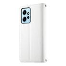 For Redmi Note 12 4G Global / Note 12R Pro Stitching Multi-card Zipper Wallet Leather Phone Case with Short Strap(White) - 3
