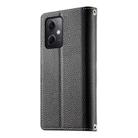 For Redmi Note 12 5G Global / Xiaomi Poco X5 Stitching Multi-card Zipper Wallet Leather Phone Case with Short Strap(Black) - 3