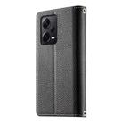 For Redmi Note12 Pro+ Global / Note12 Explorer Stitching Multi-card Zipper Wallet Leather Phone Case with Short Strap(Black) - 3