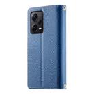 For Redmi Note12 Pro+ Global / Note12 Explorer Stitching Multi-card Zipper Wallet Leather Phone Case with Short Strap(Dark Blue) - 3