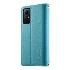 For Redmi Note 12S 4G / Note 11 4G Global Stitching Multi-card Zipper Wallet Leather Phone Case with Short Strap(Blue) - 3