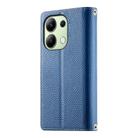 For Redmi Note 13 4G Global Stitching Multi-card Zipper Wallet Leather Phone Case with Short Strap(Dark Blue) - 3