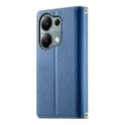 For Redmi Note 13 Pro 4G / Poco M6 Pro Stitching Multi-card Zipper Wallet Leather Phone Case with Short Strap(Dark Blue) - 3