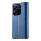 For Redmi Note 14 5G Global Stitching Multi-card Zipper Wallet Leather Phone Case with Short Strap(Dark Blue) - 3