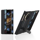 For Huawei Mate XT Ultimate GKK Magnetic Folding Full Cover Flip Phone Case with Slotted Rotating Bracket(Black) - 1