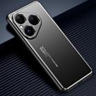 For Huawei Pura 80 5G Frosted Metal Phone Case(Black) - 1