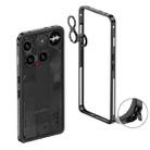 For Nothing Phone 3 Metal Frame Heat Dissipation Phone Case with Camera Guard Ring(Black) - 1