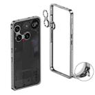 For Nothing Phone 3 Metal Frame Heat Dissipation Phone Case with Camera Guard Ring(Gray) - 1