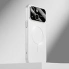 For iPhone 14 Kalebol Large Window MagSafe Frosted PC Phone Case(White) - 1