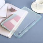 For Samsung Galaxy Tab S9 / S10 FE Color TPU Hybrid Clear Acrylic Tablet Case(Green) - 3