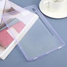 For Samsung Galaxy Tab S9 / S10 FE Color TPU Hybrid Clear Acrylic Tablet Case(Taro Purple) - 2