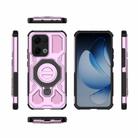 For OPPO Reno13 5G Global J-20 Solid Color MagSafe Magnetic TPU+PC Phone Case(Pink) - 2