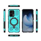 For OPPO Reno13 5G Global J-20 Solid Color MagSafe Magnetic TPU+PC Phone Case(Lake Blue) - 2