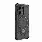 For OPPO Reno13 5G Global J-20 Solid Color MagSafe Magnetic TPU+PC Phone Case(Black) - 3