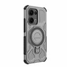 For OPPO Reno13 5G Global J-20 Solid Color MagSafe Magnetic TPU+PC Phone Case(Grey) - 3