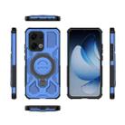 For OPPO Reno13 5G Global J-20 Solid Color MagSafe Magnetic TPU+PC Phone Case(Blue) - 2