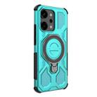 For OPPO Reno14 Pro 5G Global J-20 Solid Color MagSafe Magnetic TPU+PC Phone Case(Lake Blue) - 3