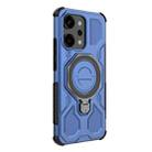 For OPPO Reno14 Pro 5G Global J-20 Solid Color MagSafe Magnetic TPU+PC Phone Case(Blue) - 3