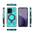 For OPPO Reno14 5G Global J-20 Solid Color MagSafe Magnetic TPU+PC Phone Case(Lake Blue) - 2