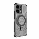 For OPPO Reno14 5G Global J-20 Solid Color MagSafe Magnetic TPU+PC Phone Case(Grey) - 3