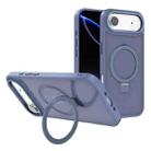 For iPhone 17 Air Kalebol Metal Lens Frame MagSafe Holder Frosted PC Phone Case(Sierra Blue) - 1