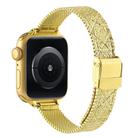 For Apple Watch 42mm / 41mm / 40mm / 38mm Milanese Embossed Metal Watch Band(Gold Rhombus) - 2