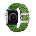 For Apple Watch 46mm / 49mm / 45mm / 44mm Double Loop Mechanical Buckle Nylon Braid Watch Band(Bright Green) - 1
