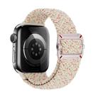 For Apple Watch 42mm / 41mm / 40mm / 38mm Double Loop Mechanical Buckle Nylon Braid Watch Band(Starlight Colorful) - 1