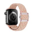 For Apple Watch 42mm / 41mm / 40mm / 38mm Double Loop Mechanical Buckle Nylon Braid Watch Band(Starlight Pink) - 1
