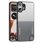 For Nothing CMF Phone 2 Pro GKK Skin Feel Leather Phone Case(White Grey) - 1