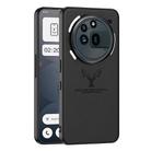 For Nothing Phone 3a Pro GKK Skin Feel Leather Elk Phone Case(Black) - 1