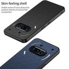 For Nothing Phone 3a GKK Skin Feel Leather Nylon Phone Case(Blue) - 3