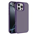For iPhone 16 Pro Kalebol Frosted PC Hybrid TPU Phone Case(Dark Purple) - 1