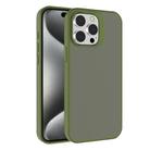For iPhone 15 Pro Kalebol Frosted PC Hybrid TPU Phone Case(Deep Green) - 1
