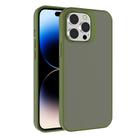 For iPhone 14 Pro Max Kalebol Frosted PC Hybrid TPU Phone Case(Deep Green) - 1
