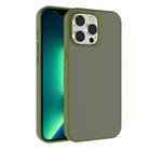 For iPhone 13 Pro Max Kalebol Frosted PC Hybrid TPU Phone Case(Deep Green) - 1