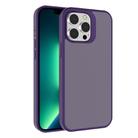 For iPhone 13 Pro Kalebol Frosted PC Hybrid TPU Phone Case(Dark Purple) - 1