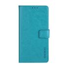 For iPhone XS dewei Crazy Horse Texture Horizontal Flip Leather Case with Holder & Card Slots & Wallet(Sky Blue) - 2