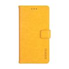For iPhone XS dewei Crazy Horse Texture Horizontal Flip Leather Case with Holder & Card Slots & Wallet(Yellow) - 1
