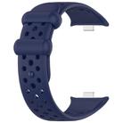 For Xiaomi Smart Band 9 Pro/8 Pro/Redmi Watch 5/4 xDfind BreathableHole Solid Color Silicone Watch Band(Navy Blue) - 3