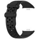 For Xiaomi Smart Band 9 Pro/8 Pro/Redmi Watch 5/4 xDfind BreathableHole Solid Color Silicone Watch Band(Black) - 3