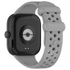For Xiaomi Smart Band 9 Pro/8 Pro/Redmi Watch 5/4 xDfind BreathableHole Solid Color Silicone Watch Band(Grey) - 2