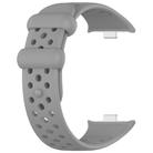 For Xiaomi Smart Band 9 Pro/8 Pro/Redmi Watch 5/4 xDfind BreathableHole Solid Color Silicone Watch Band(Grey) - 3