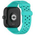 For Xiaomi Smart Band 9 Pro/8 Pro/Redmi Watch 5/4 xDfind BreathableHole Solid Color Silicone Watch Band(Teal) - 2
