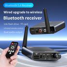 Portable Bluetooth Receiver Audio AUX Adapter Supports USB Disk, TF Card With Remote Control(Black) - 9