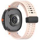 For Samsung Galaxy Watch 8 / 8 Classic xDfind Magnetic Black Buckle Silicone Watch Band(Pink) - 2