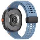 For Samsung Galaxy Watch 8 / 8 Classic xDfind Magnetic Black Buckle Silicone Watch Band(Official Blue) - 2