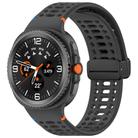 For Samsung Galaxy Watch 8 / 8 Classic xDfind Magnetic Black Buckle Silicone Watch Band(Official Space Grey) - 1