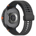 For Samsung Galaxy Watch 8 / 8 Classic xDfind Magnetic Black Buckle Silicone Watch Band(Official Space Grey) - 2