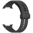 For Samsung Galaxy Watch 8 / 8 Classic xDfind Magnetic Black Buckle Silicone Watch Band(Official Space Grey) - 3